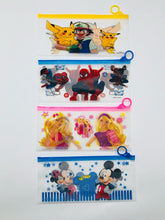 Cool Cartoon Print Transparent Pen Pencil Pouch For Boy And Girls, Clear Stationery Storage Zipper Bags For School & College